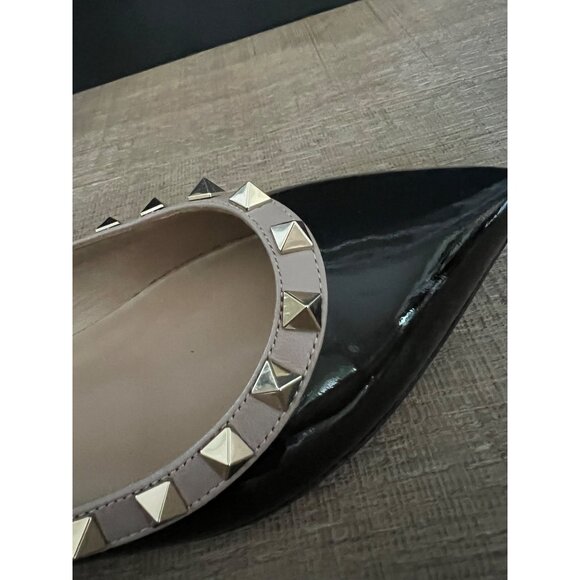 Valentino Garavani black Patent leather Rockstud Ballet Flats size 35 - Picture 8 of 11